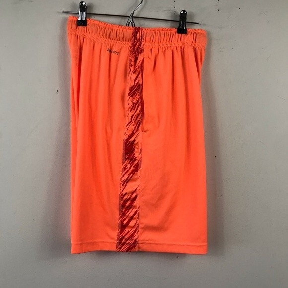 Nike Men's Basketball Shorts Digital Rain Embossed Active Gym Orange S 588581 - Picture 3 of 12